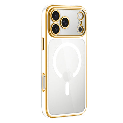 Semi-Transparent Frosted Electroplated Case with Magsafe