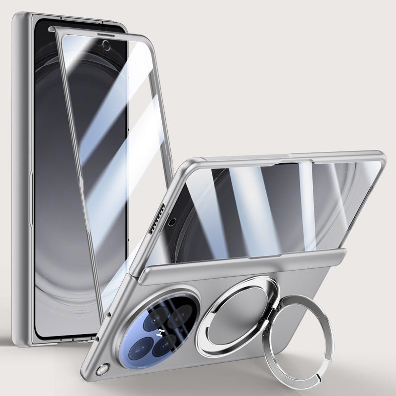 Rotating Magnet Ring Frosted Case with MagSafe