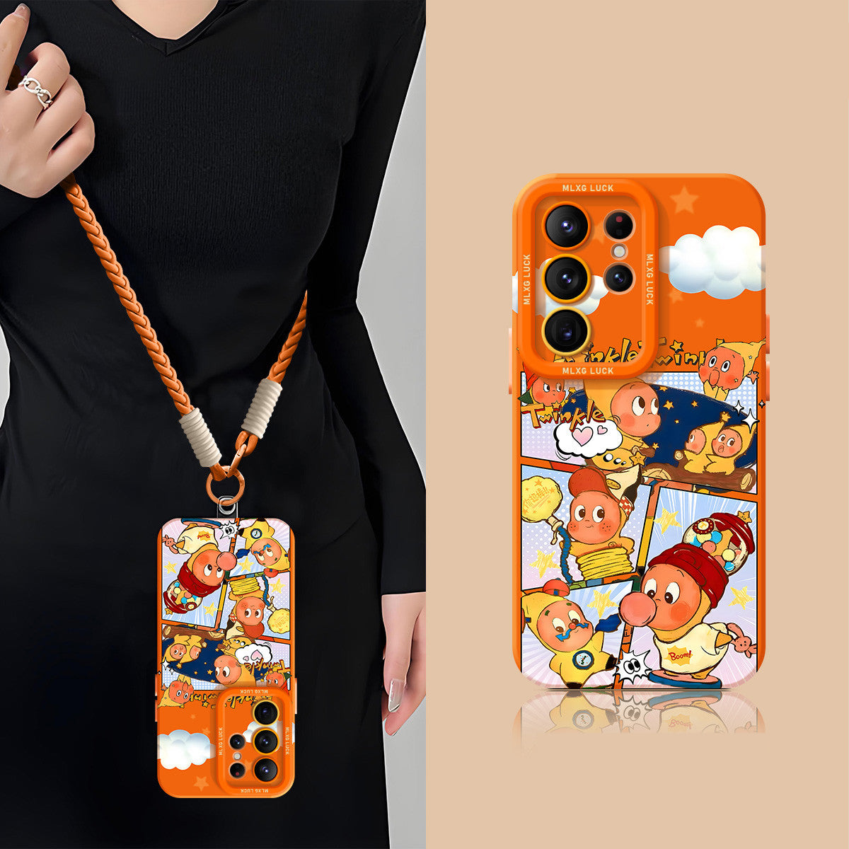 Twinkle Twinkle Liquid Silicone Lanyard Case