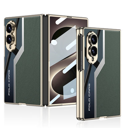 Sci-Fi Design Electroplated Leather Stitching Case