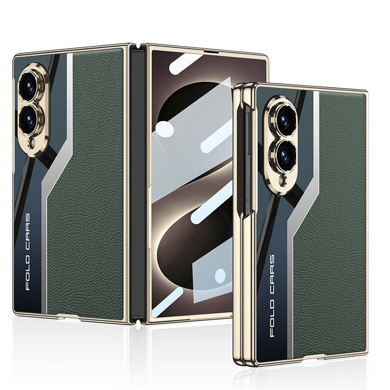Sci-Fi Design Electroplated Leather Stitching Case