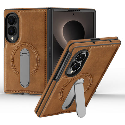 Folding Stand Business Leather Case