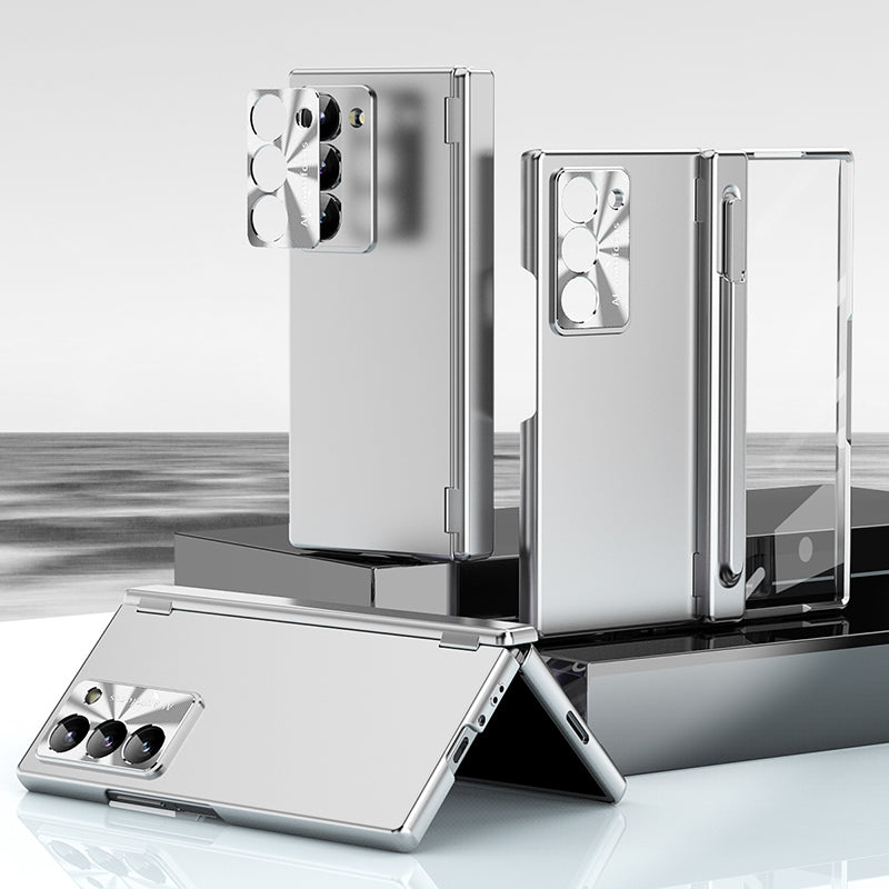 Solid Color Matte Hinged Case with Pen Slot