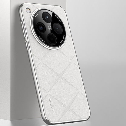 Electroplated Frame Business Leather Case