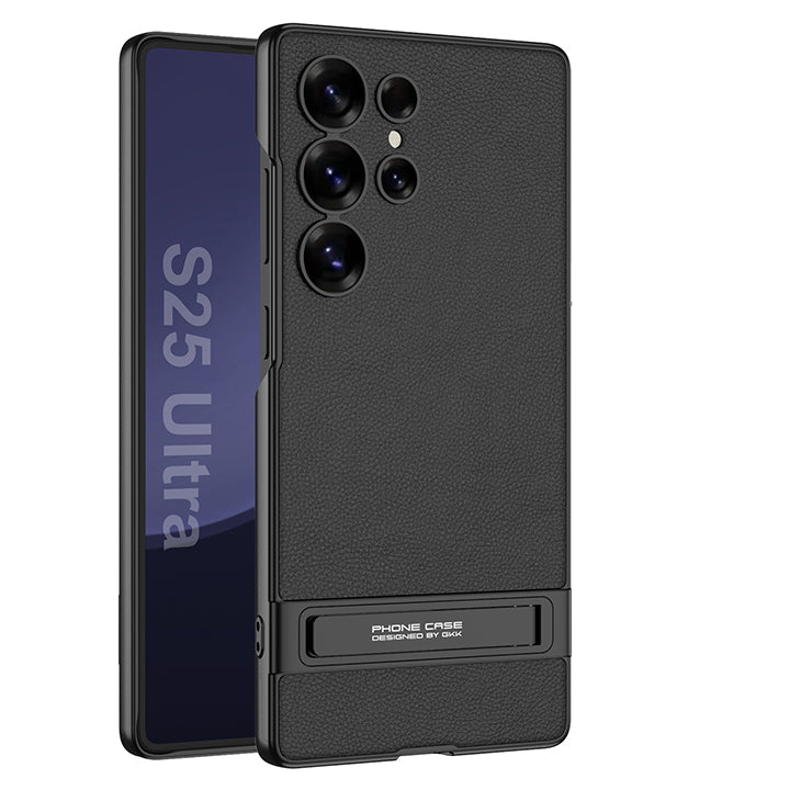 Folding Stand Business Leather Case