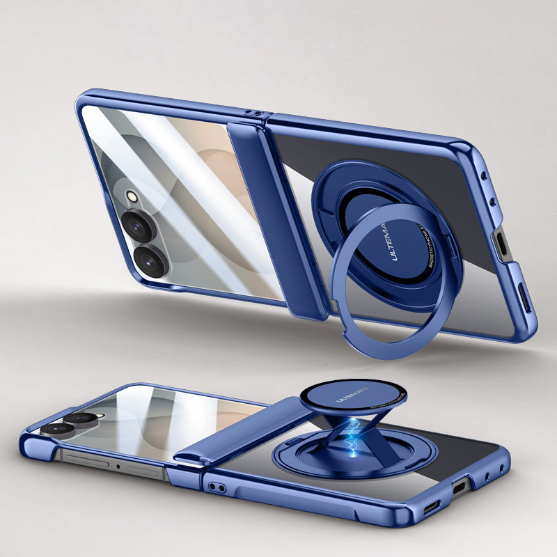 Electroplated Magnetic Ring Kickstand Protective Case