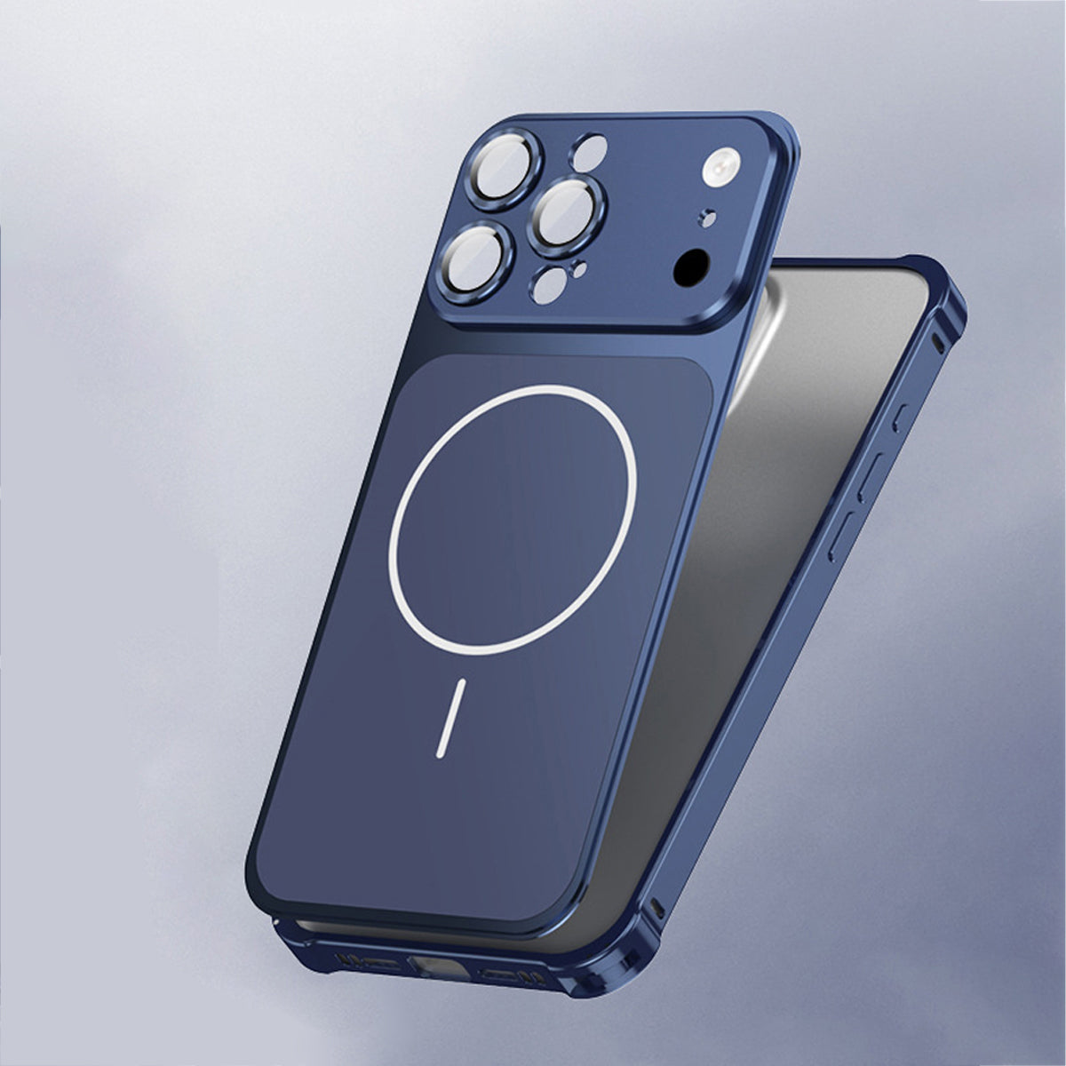 Single-Sided Buckle Metal Frame Case with MagSafe