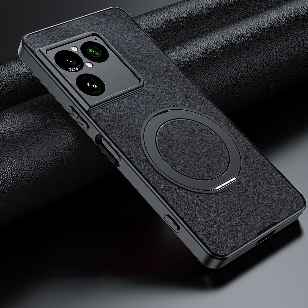 Rotating Ring Leather Case
