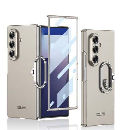 Oval Finger Ring Buckle Stand Frosted Case