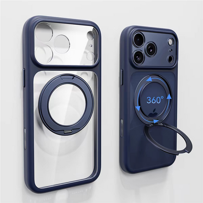 Silicone Frame Anti-Slip Transparent Case with MagSafe