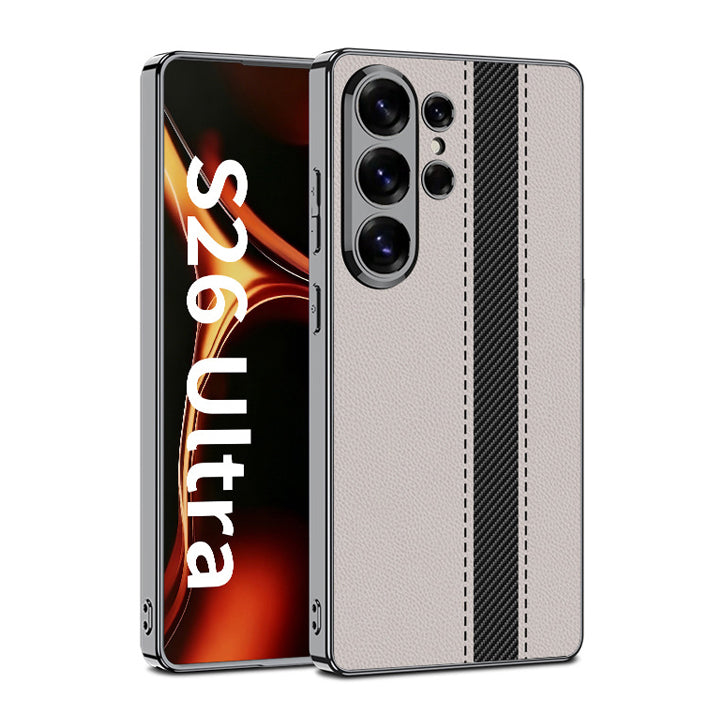 Classic Solid Color Leather Case