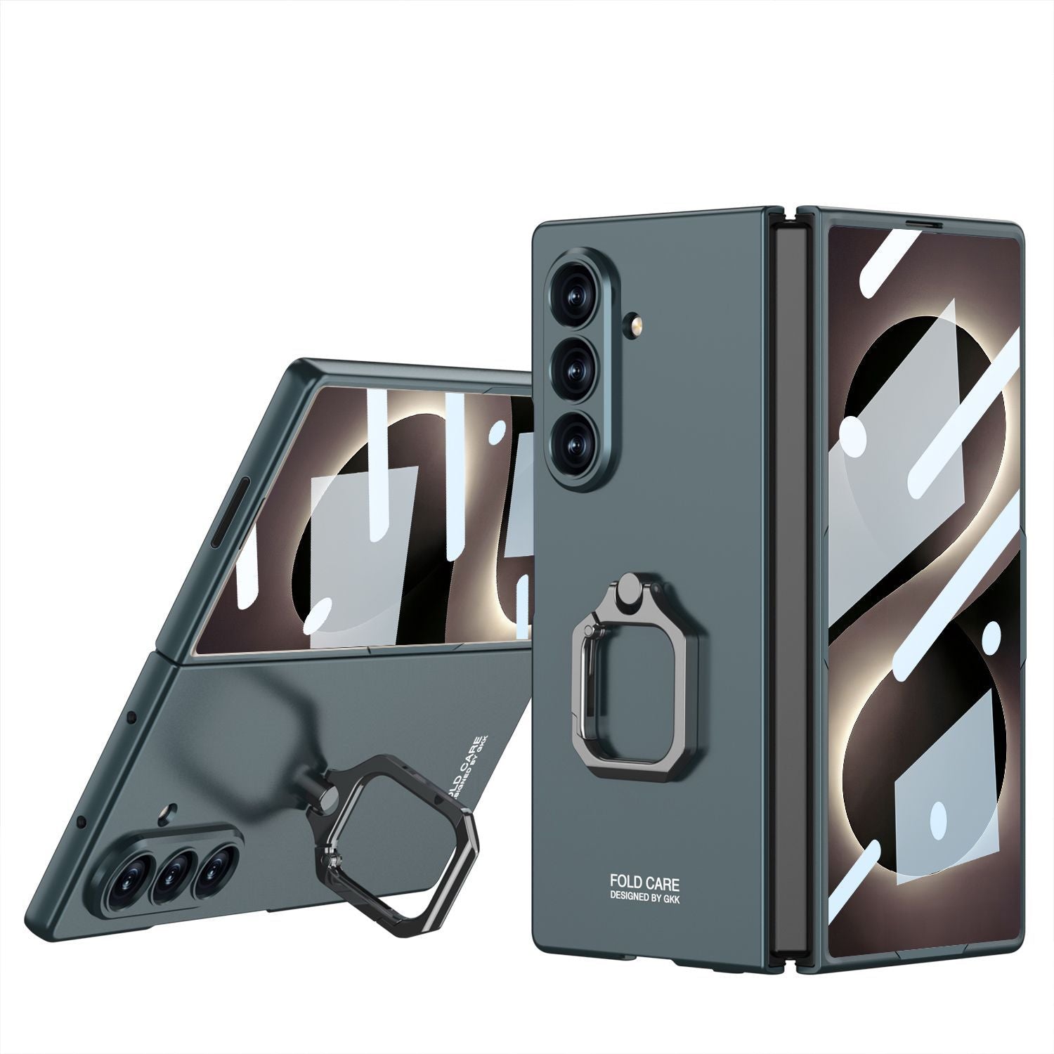 Slim Matte Case With Rotatable Ring