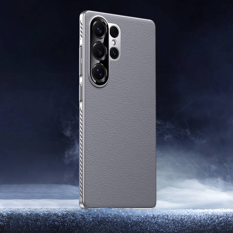 Heat Dissipation Frame Leather Case with MagSafe