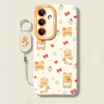 Butter Bear Liquid Silicone Lanyard Case