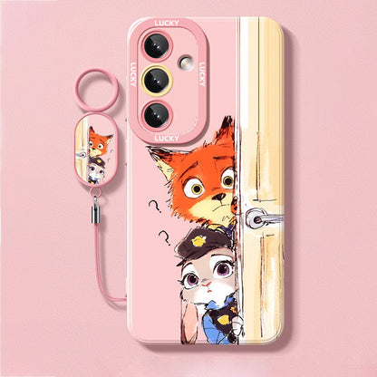 Zootopia Liquid Silicone Lanyard Case