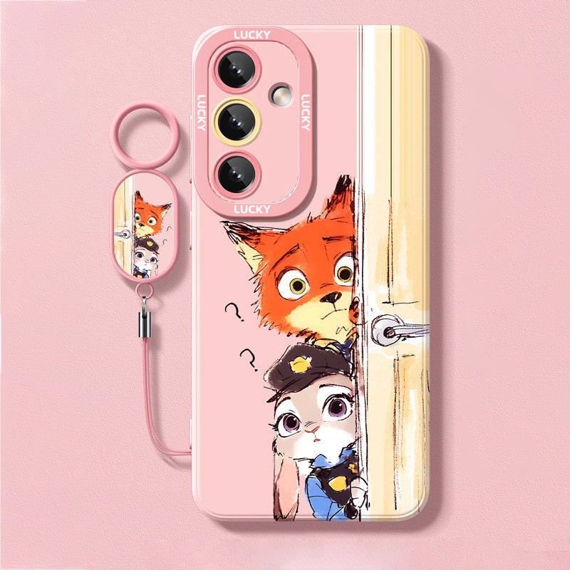 Zootopia Liquid Silicone Lanyard Case