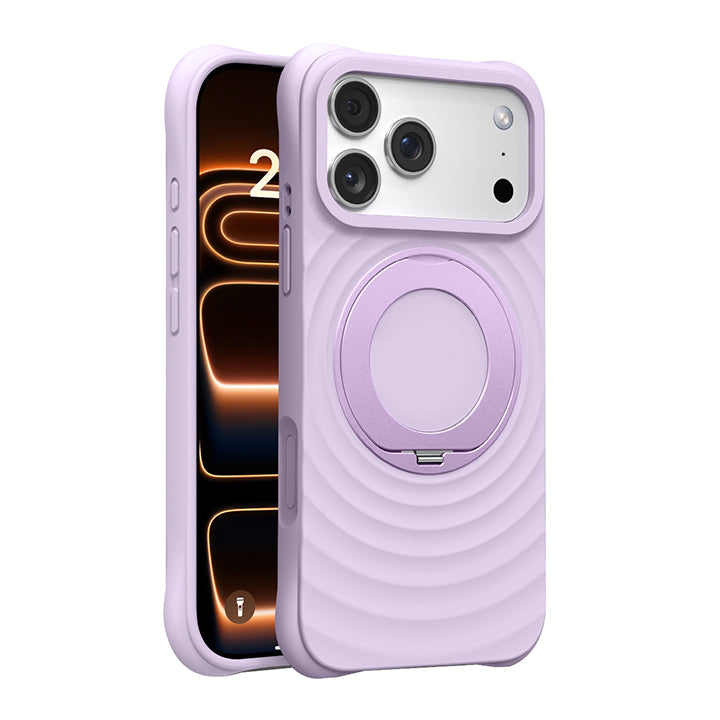 Rotating Bracket Silicone Case with MagSafe