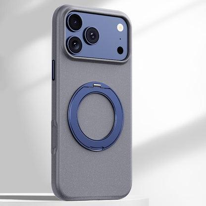 Rock Sand Material Ring Holder Case with MagSafe