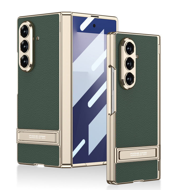 Folding Stand Business Leather Case