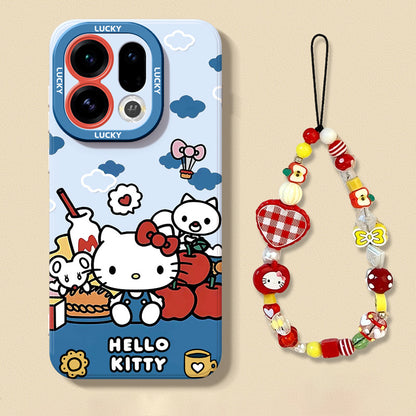 Hello Kitty Liquid Silicone Lanyard Case