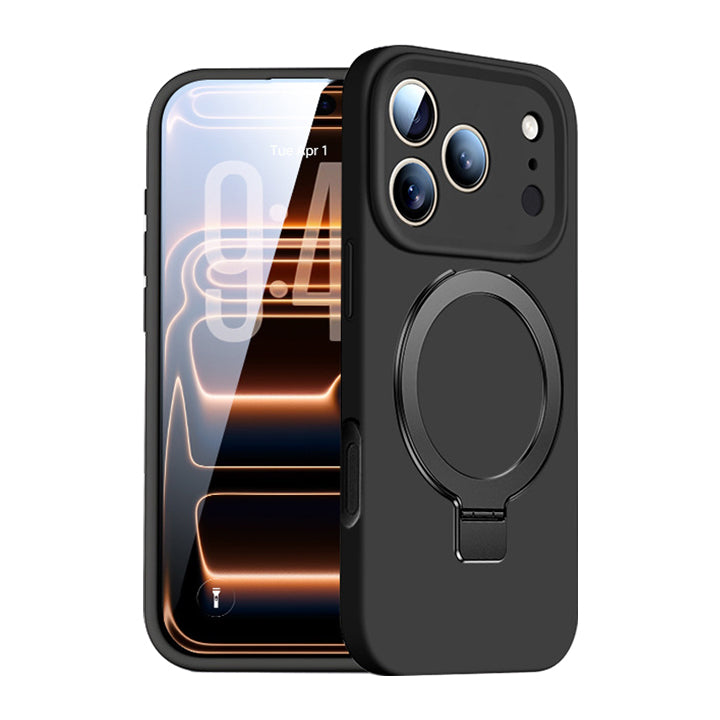 Rotating Bracket Liquid Silicone Case with MagSafe