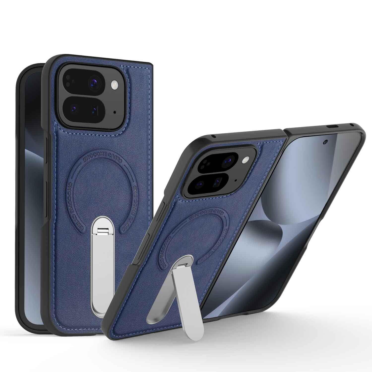 Folding Stand Business Leather Case
