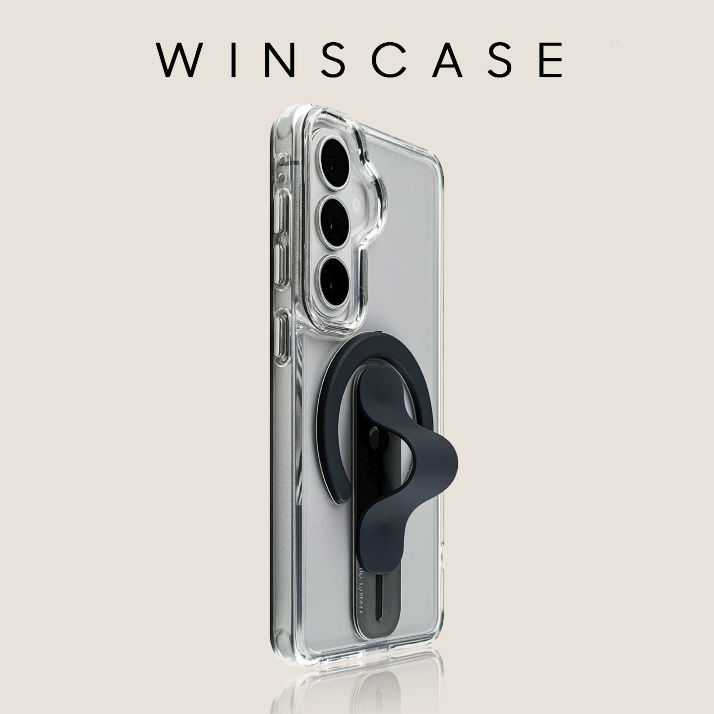 Folding Stand Transparent Case with MagSafe