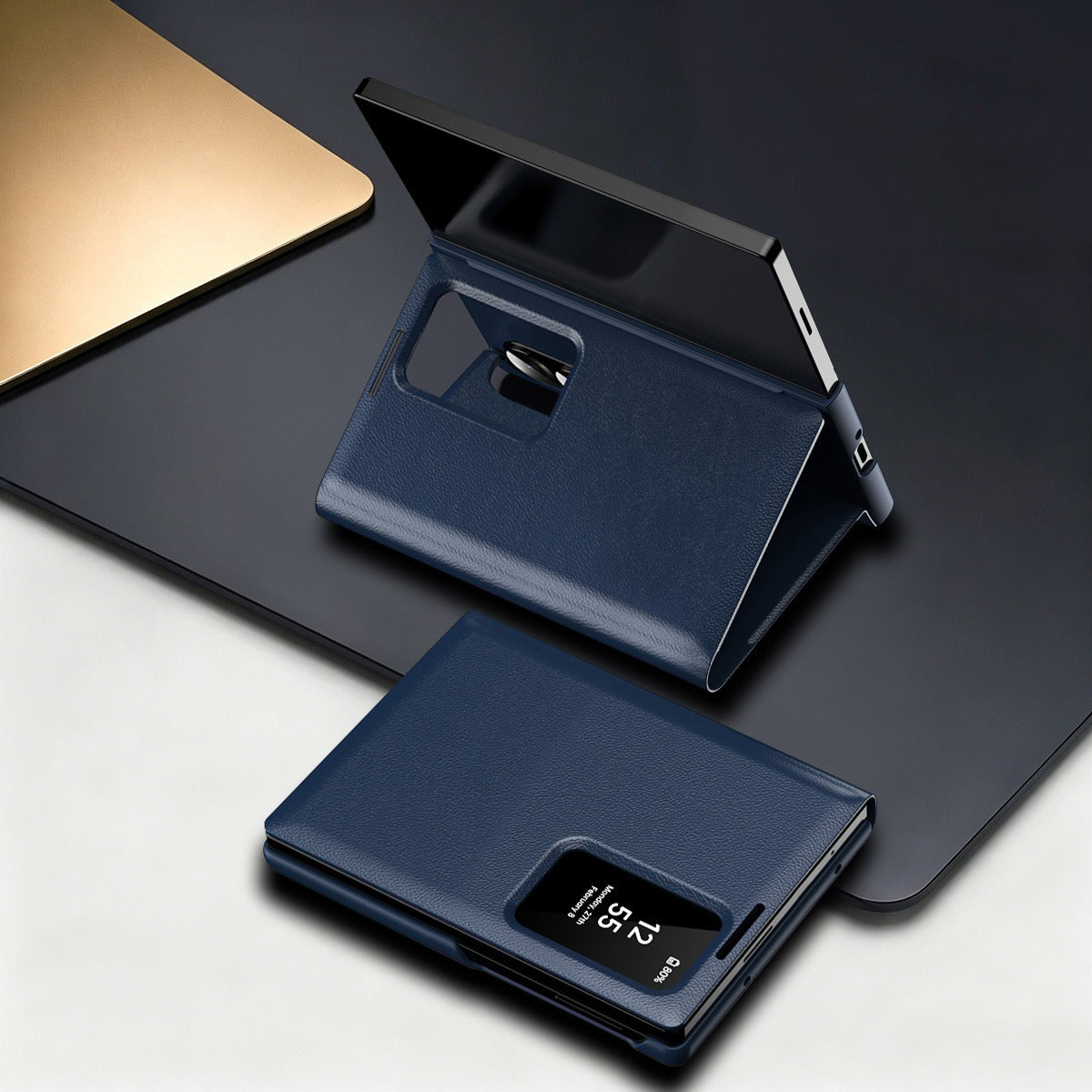 Folding Flip Leather Case