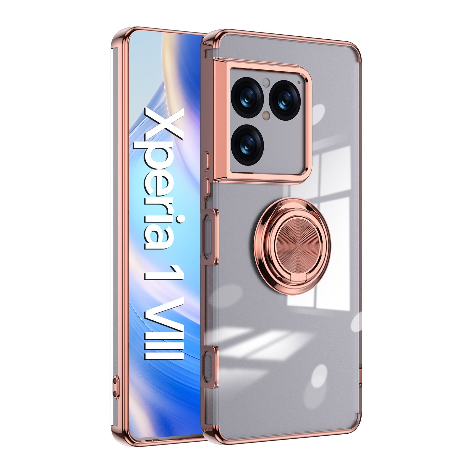 Magnetic Ring Stand Clear Case