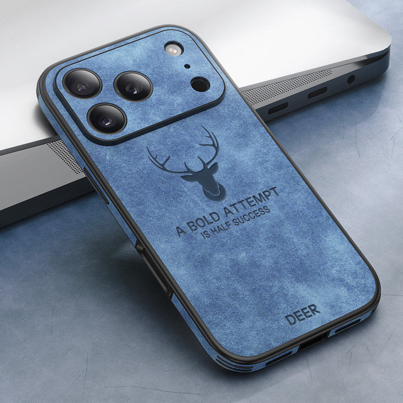 Elk Pattern Leather Case with MagSafe