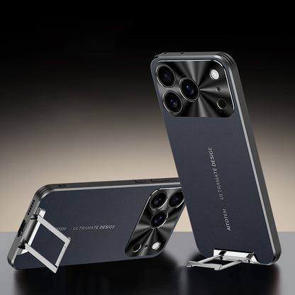 Invisible Bracket Leather Case