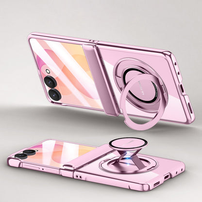 Electroplated Magnetic Ring Kickstand Protective Case