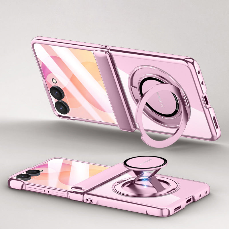 Electroplated Magnetic Ring Kickstand Protective Case