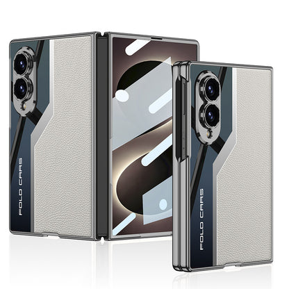 Sci-Fi Design Electroplated Leather Stitching Case