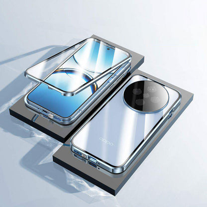 Metal Magnetic Frame Double-Sided Glass Case