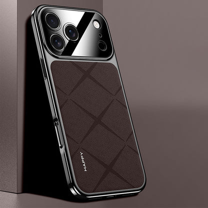 Electroplated Genuine Leather Pebbled Case