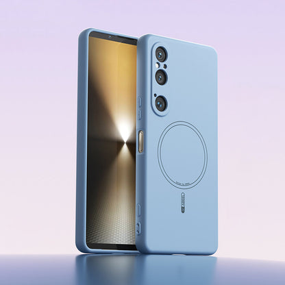 Solid Color Liquid Silicone Case with MagSafe