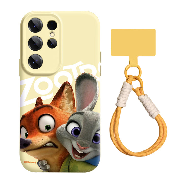 Zootopia Liquid Silicone Lanyard Case