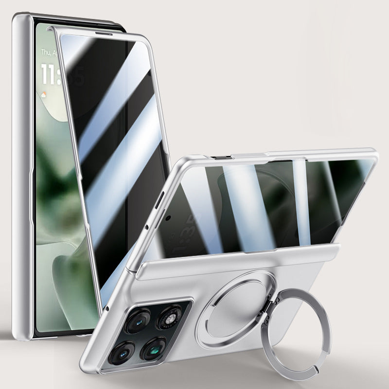 Rotating Magnet Ring Frosted Case with MagSafe