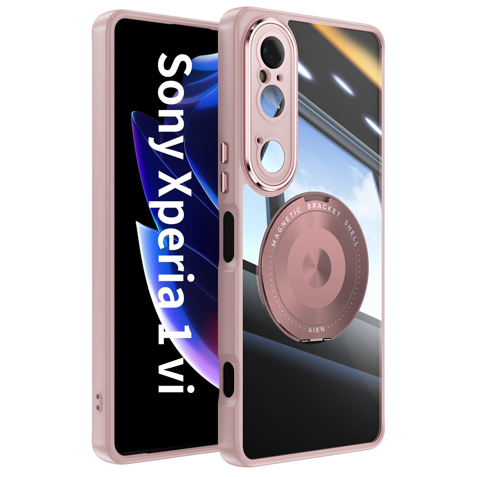 Swivel Stand Transparent Case