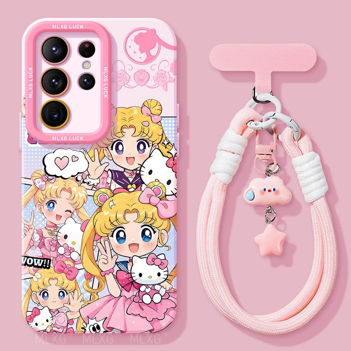 Sailor Moon Liquid Silicone Lanyard Case
