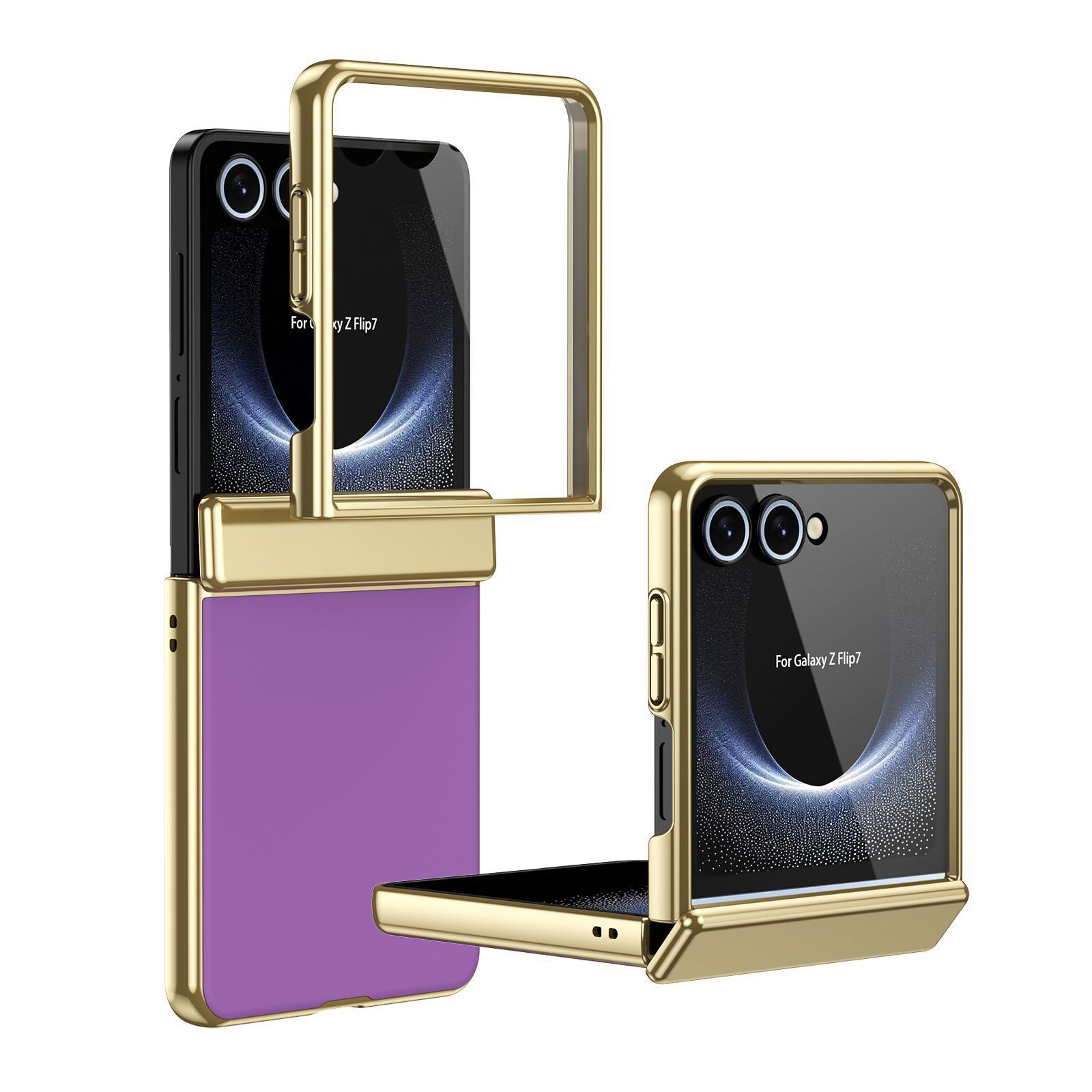 Electroplating Frame Leather Case