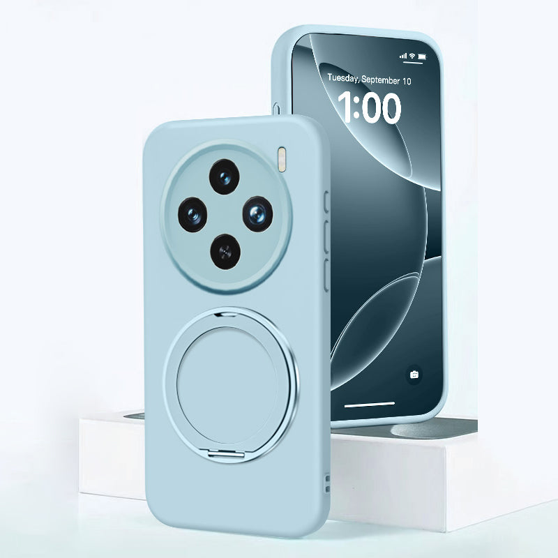 Rotating Bracket Silicone Case with MagSafe