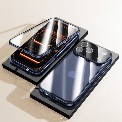 Metal Magnetic Frame Double-Sided Glass Case
