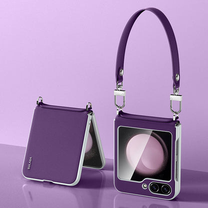 Leather Case with Wrist Strap