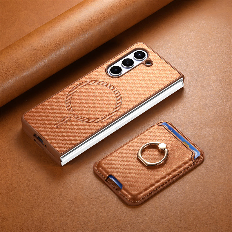 Magnetic Card Holder Carbon Fiber Case