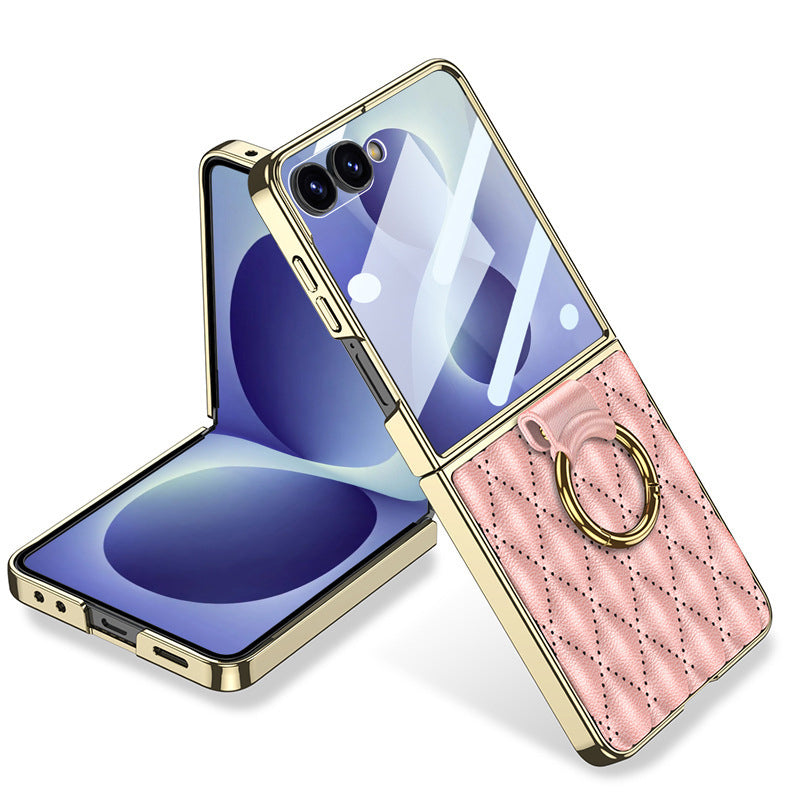 Luxury Wavy‑Textured Leather Case