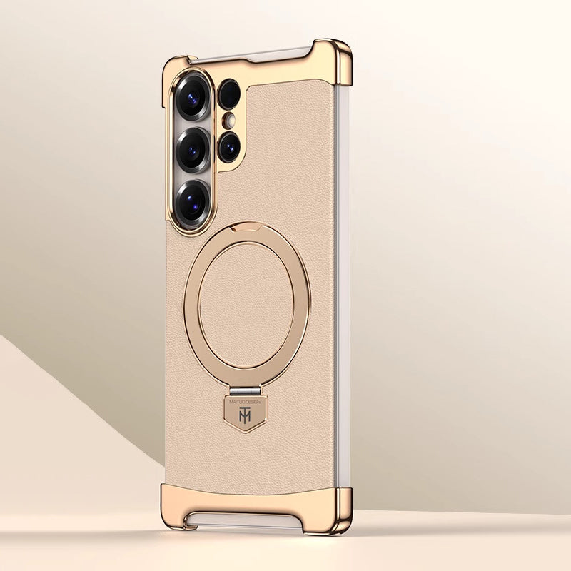 Foldable Stand Leather Case with MagSafe