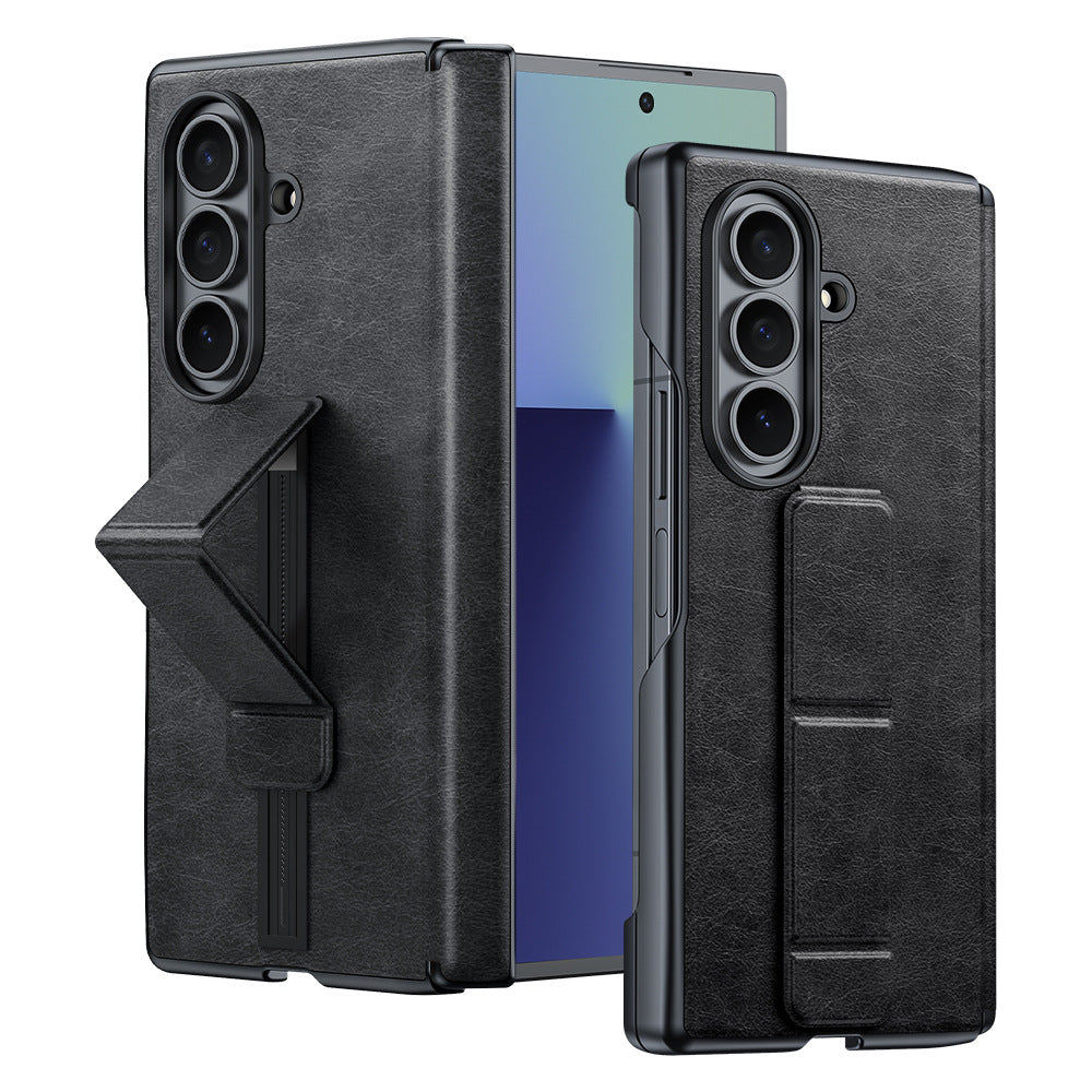 Wristband Bracket Wax Leather Case