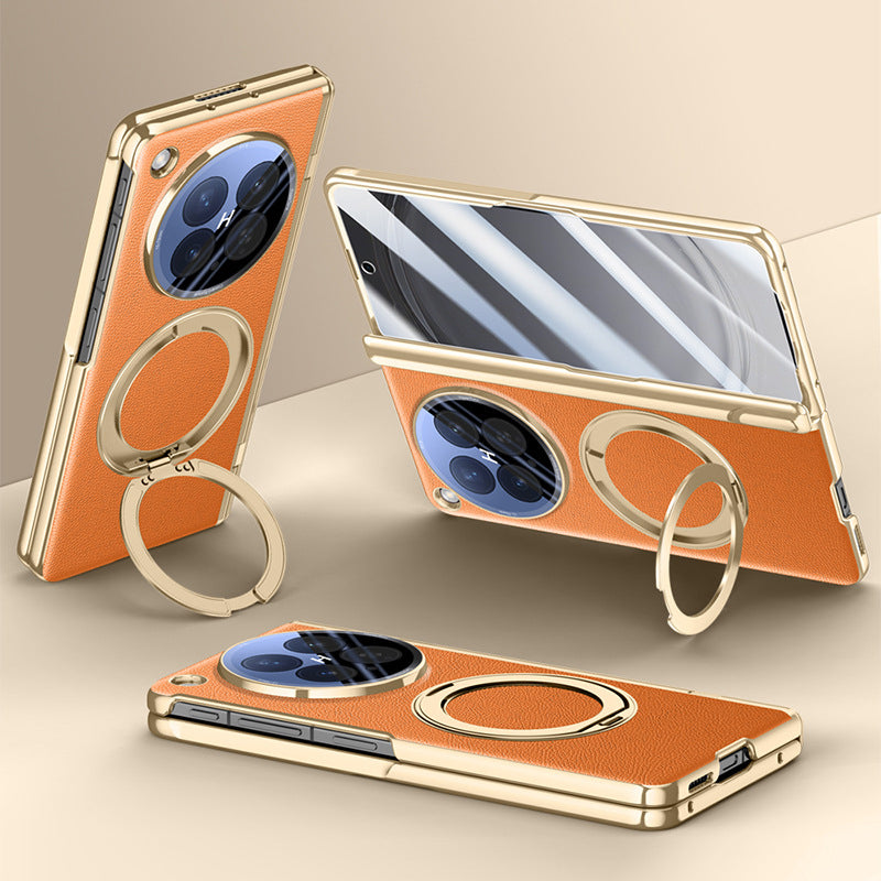 360° Rotating kickstand Leather Case with MagSafe